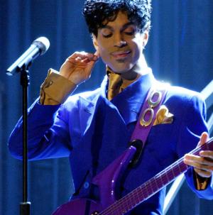 Prince on stage