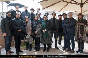 نشسن خبری گروه «نقطه‌دار» به خوانندگی «علی شوکت» و تهیه‌کنندگی «بهاره رهنما»